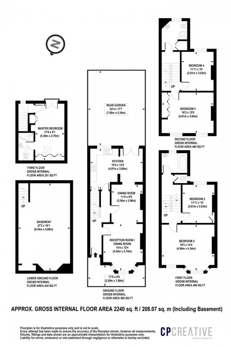 Floorplan for Lucerne Road, London