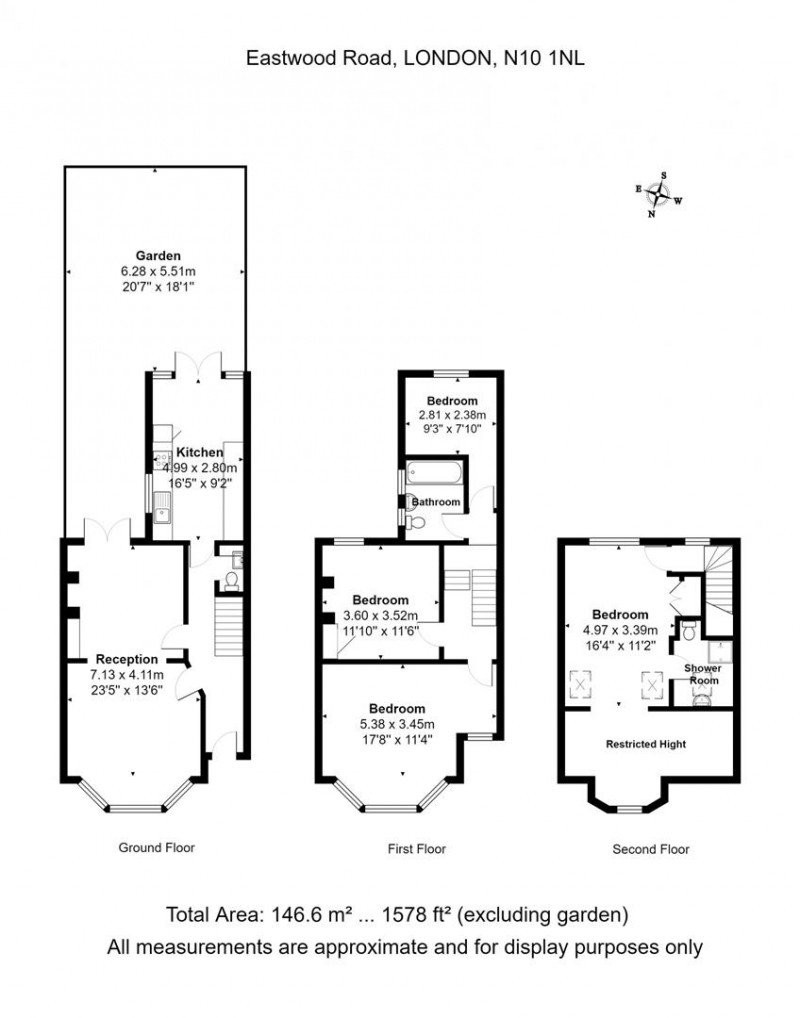 Floorplan for Eastwood Road, London