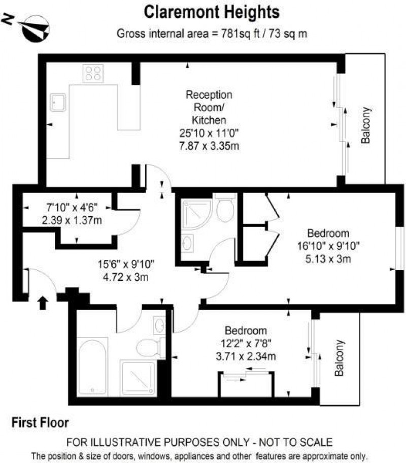 Floorplan for 70 Pentonville Road, London