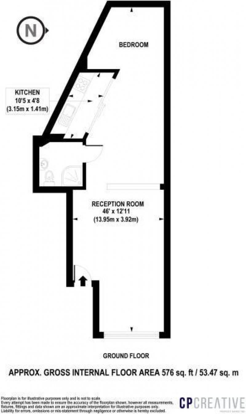 Floorplan for 44 St. Pauls Crescent, London