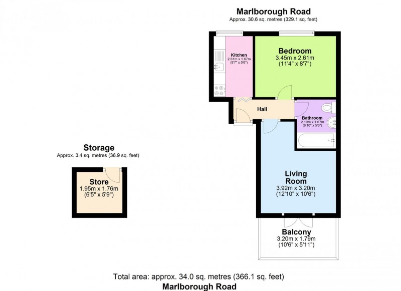 Floorplan for 20 Marlborough Road, London