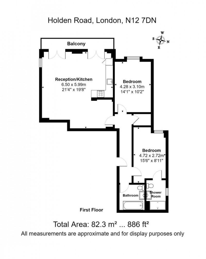 Floorplan for Holden Road, London