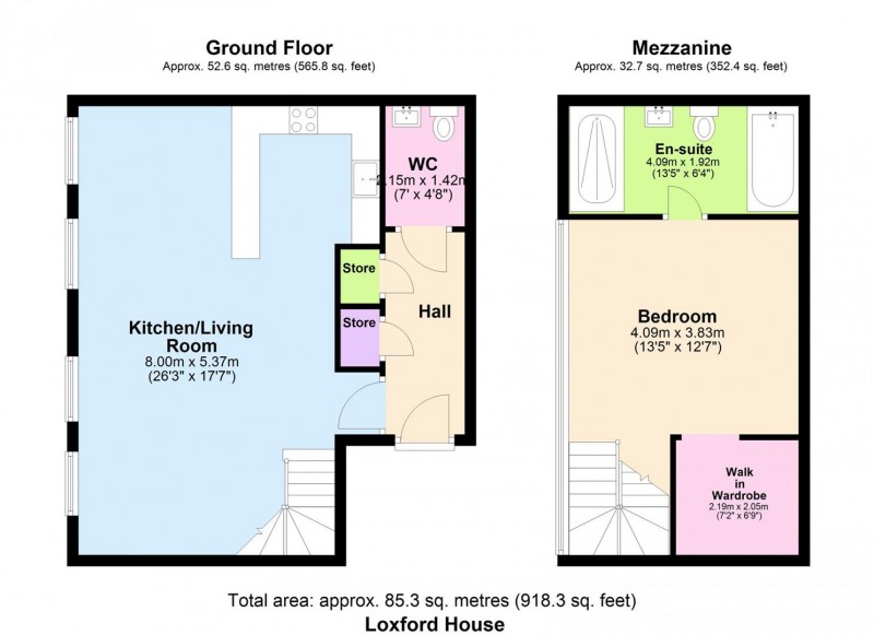 Floorplan for Loxford House, N5 1GF
