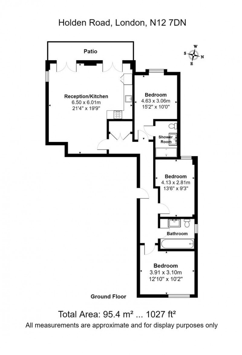 Floorplan for Holden Road, London