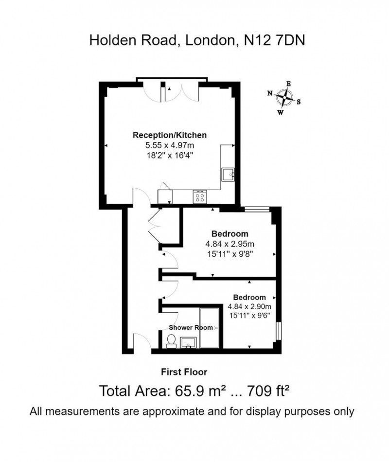 Floorplan for Holden Road, London