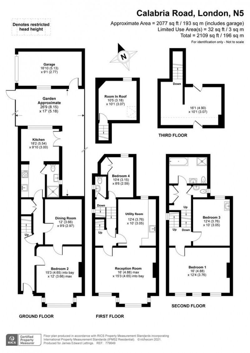 Floorplan for Calabria Road, N5 1HZ