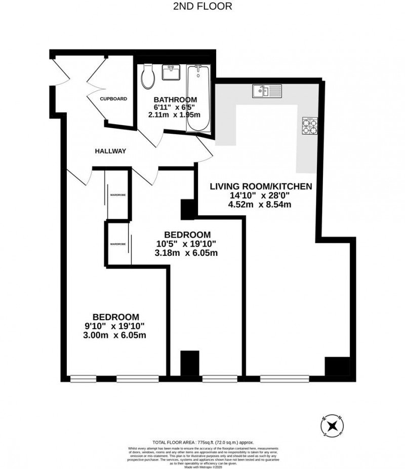 Floorplan for Britannia Walk, N1 7GN