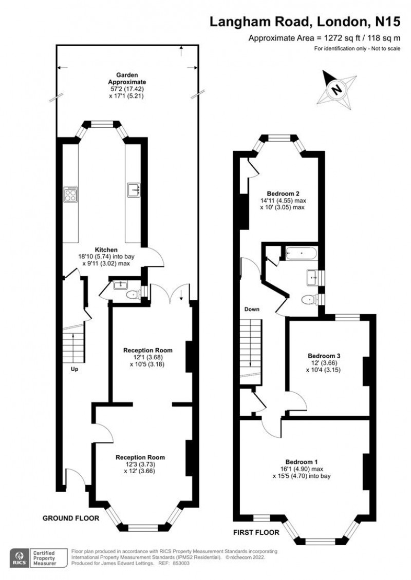Floorplan for Langham Road, N15 3LX