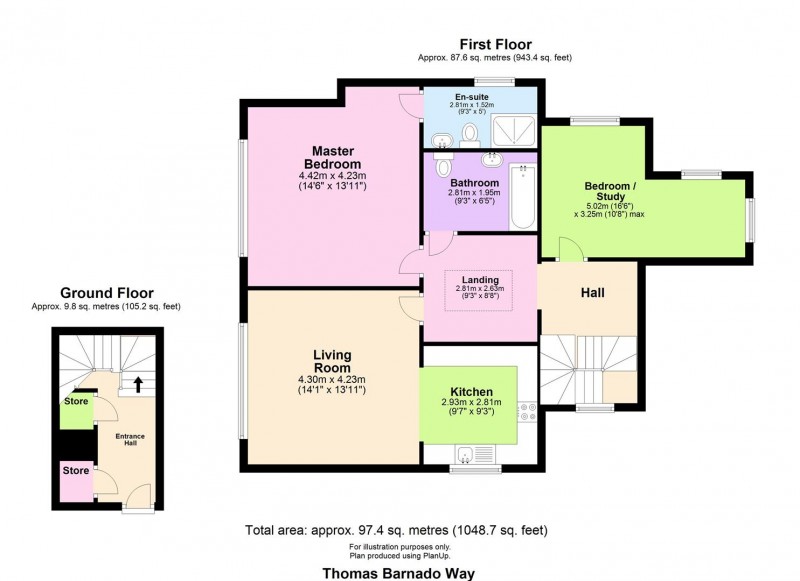 Floorplan for Thomas Barnardo Way, IG6 1FY