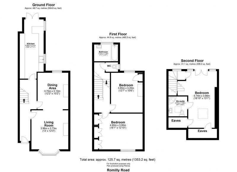 Floorplan for Romilly Road, N4 2QY