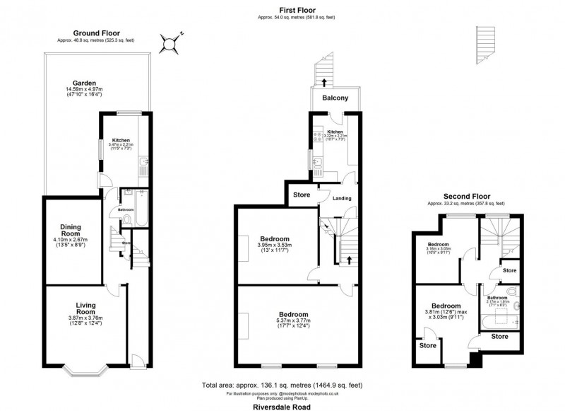 Floorplan for Riversdale Road, N5 2JT