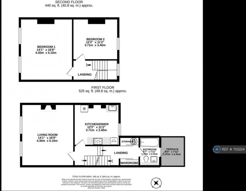 Floorplan for Axminster Road, N7 6BP