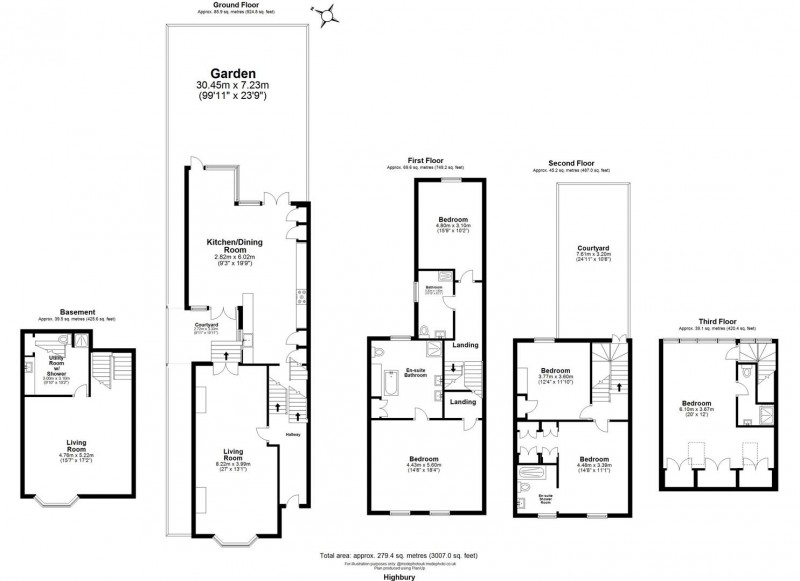 Floorplan for Highbury Hill, N5 1TA