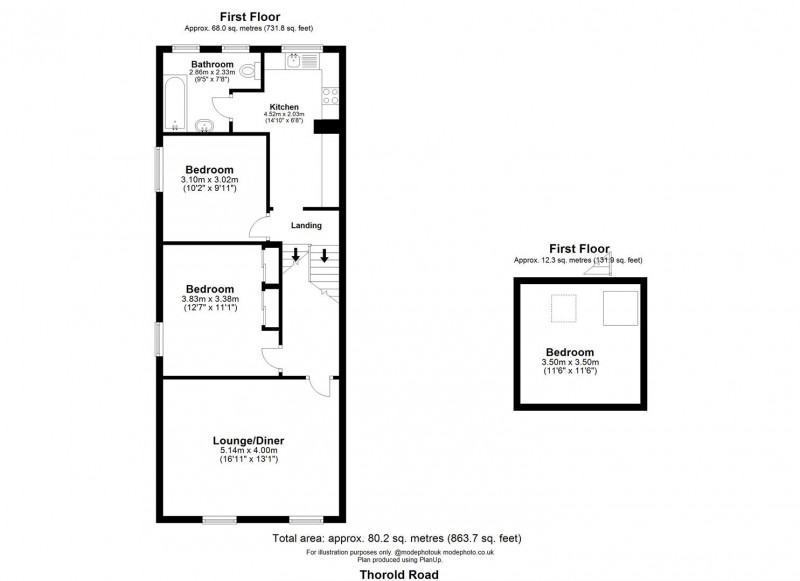 Floorplan for Thorold Road, N22 8YE