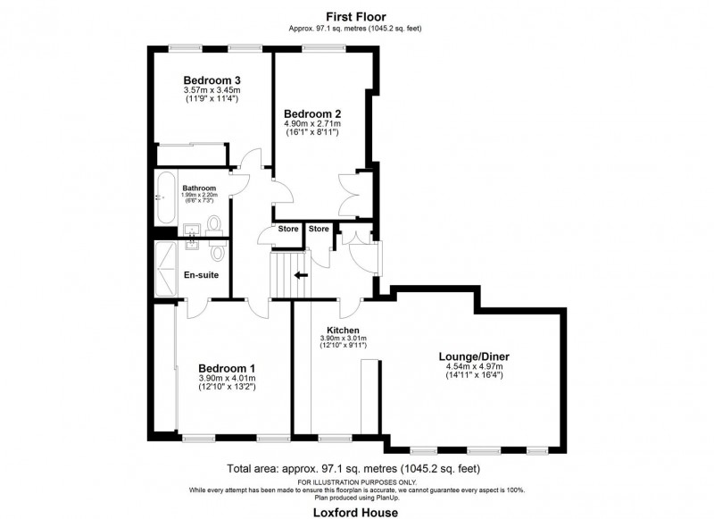 Floorplan for Loxford House, Highbury Park, N5 1GF