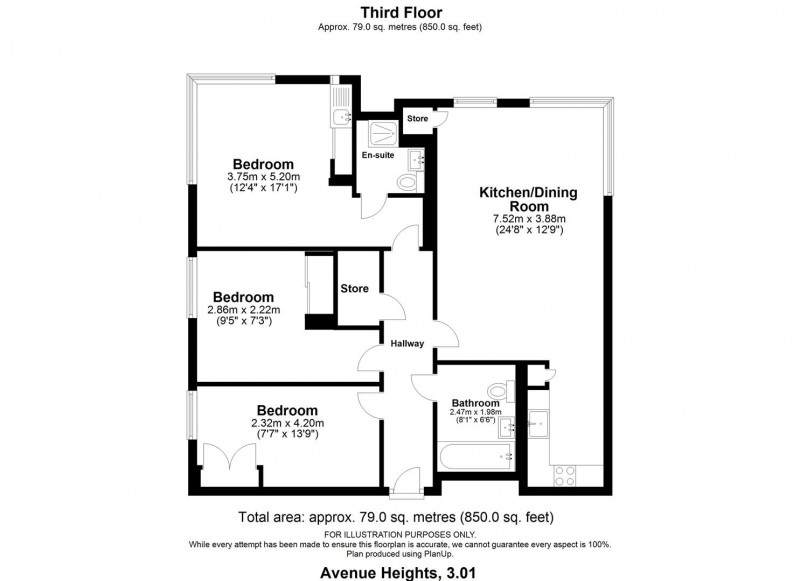 Floorplan for Avenue Road, N6 5DS