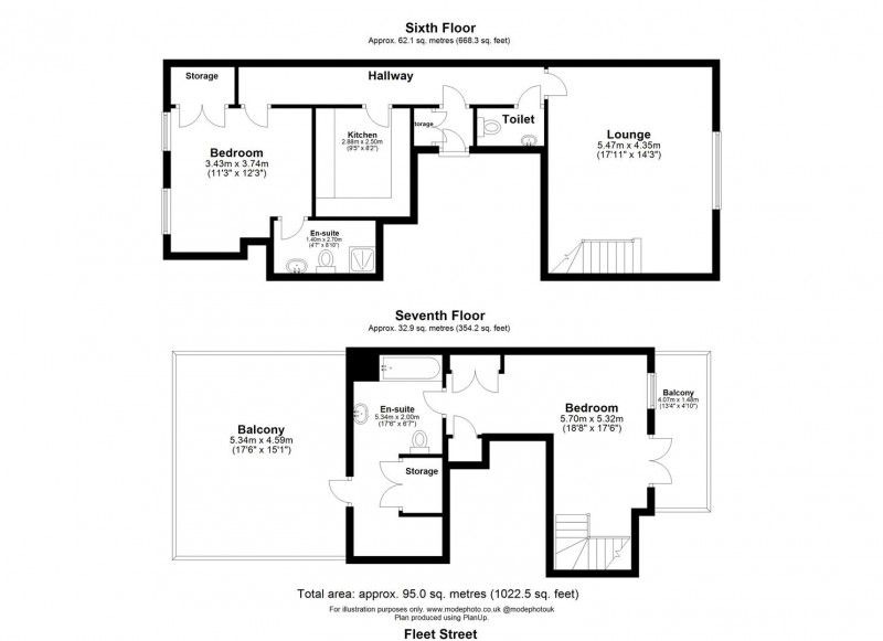 Floorplan for Fleet Street, EC4A 2EA