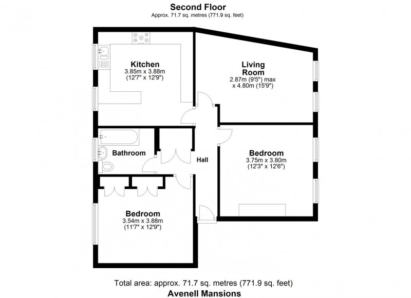 Floorplan for Avenell Road, N5 1BN