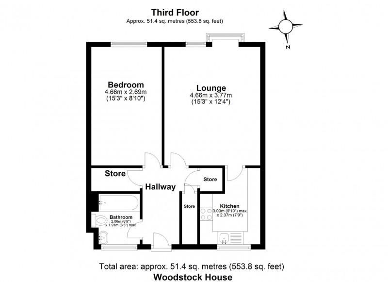 Floorplan for Highbury Grange, N5 2QF