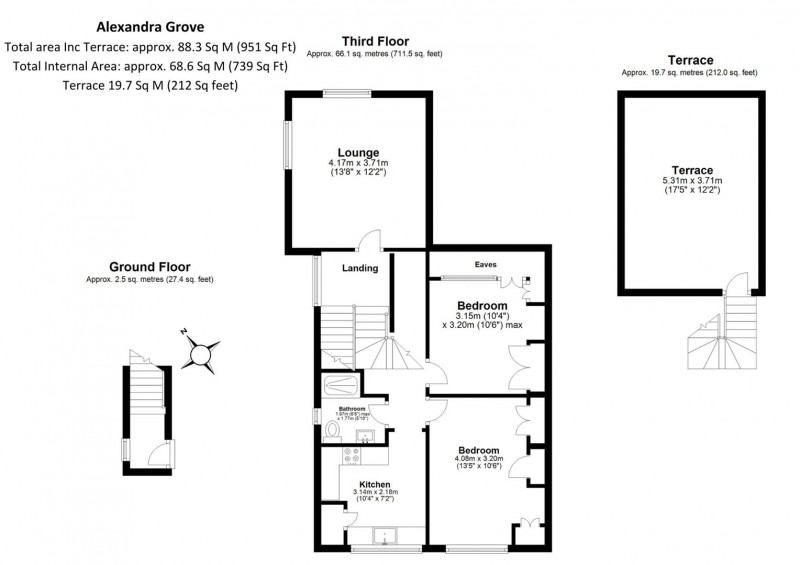 Floorplan for Alexandra Grove, N4 2LQ