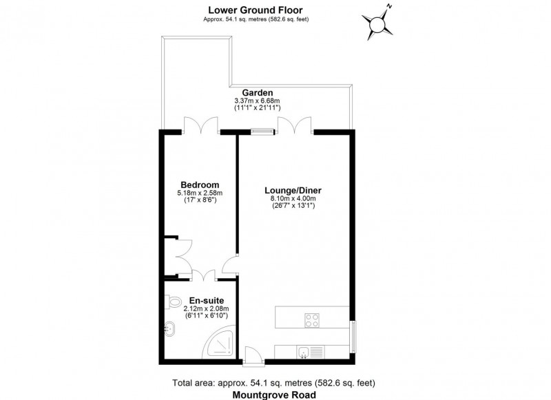 Floorplan for Mountgrove Road, N5 2LT