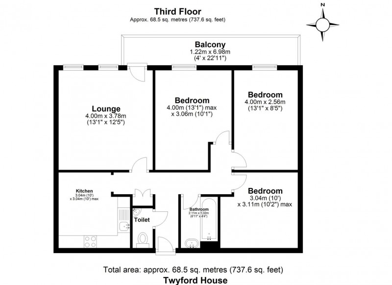 Floorplan for Elwood Street, N5 1EJ