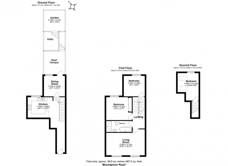 Floorplan for Mountgrove Road, N5 2LS