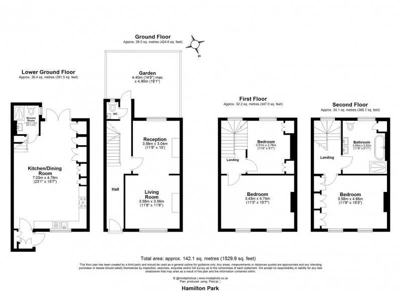 Floorplan for Hamilton Park, N5 1SH