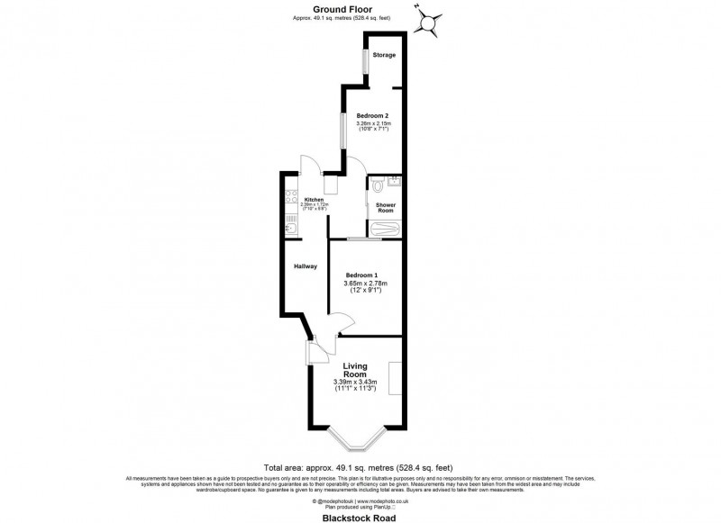 Floorplan for Blackstock Road, N4 2JW