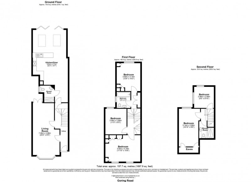 Floorplan for Goring Road, N11 2DD