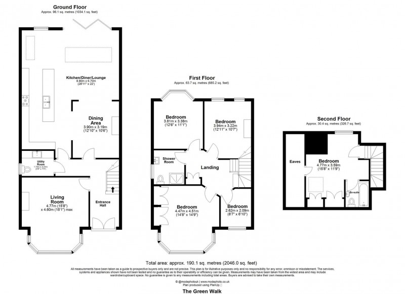 Floorplan for The Green Walk, E4 7ER