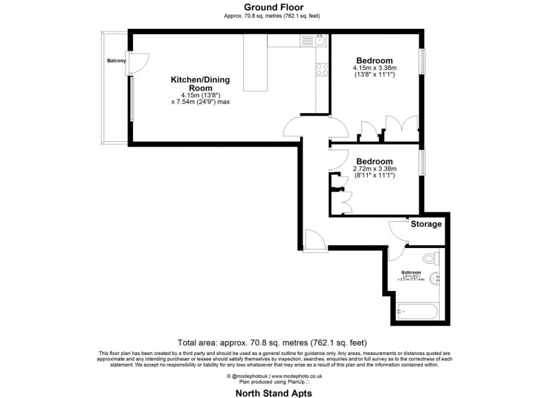 Floorplan for Highbury Stadium Square, N5 1FL