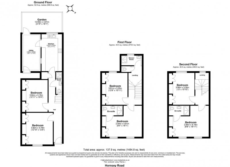 Floorplan for Hornsey Road, N7 6DN