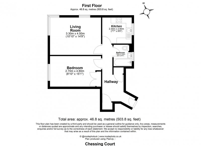 Floorplan for Fortis Green, N2 9ER
