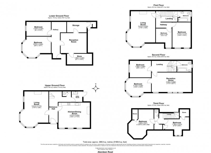 Floorplan for Aberdeen Road, N5 2XA