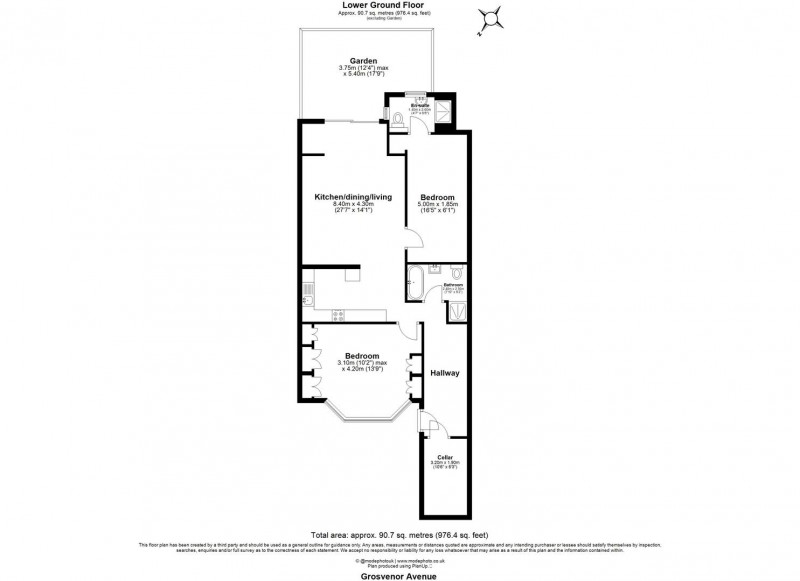 Floorplan for Grosvenor Avenue, N5 2NH