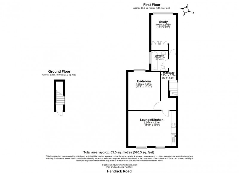 Floorplan for Herrick Road, N5 2JX