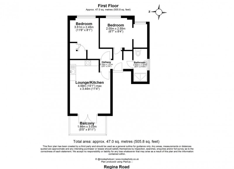 Floorplan for Regina Road, N4 3PT